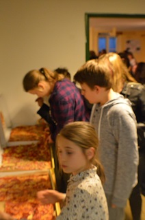 Foto vom Pizza-Essen
